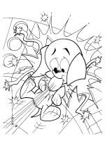 A coloring page of krypto the superdog